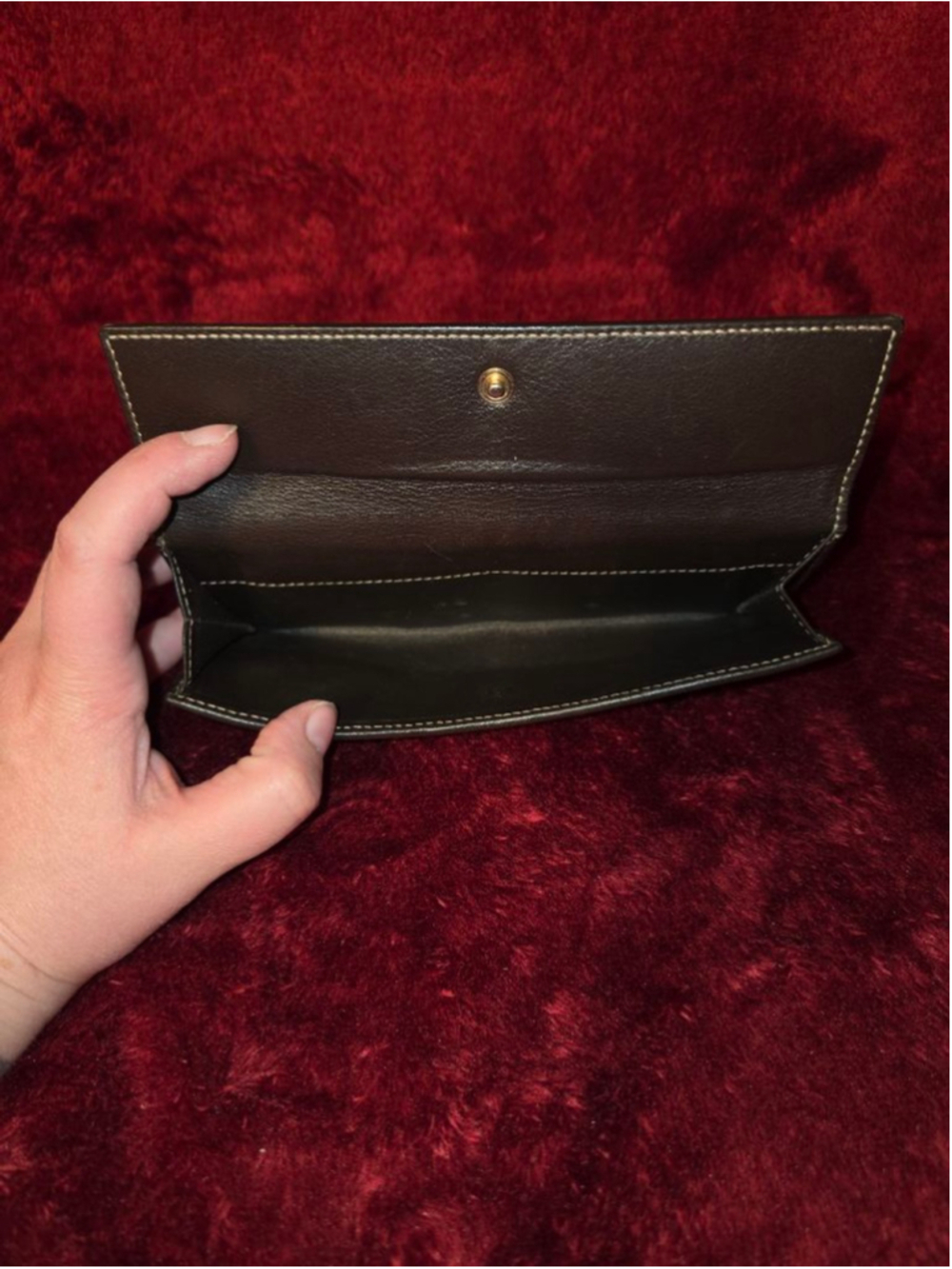 Women's Gucci GG Canvas Heart Snap Wallet in Brown and Beige, One Size - Picture 4 of 8